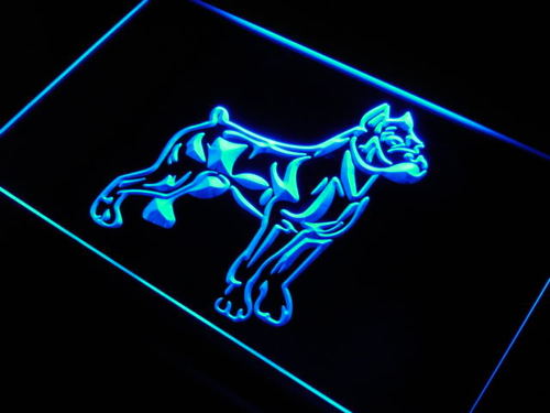 Pit Bull DogTerrier Pet Shop Bar Neon Light Sign